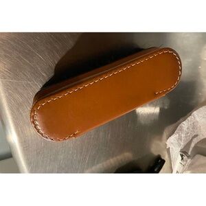 Vintage Mens Leather Zippered Travel Kit